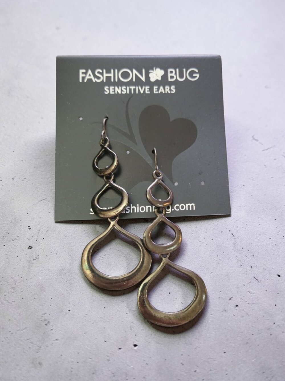 2.5" Long Fashion Bug Pierced Earrings for Sensitive Ears